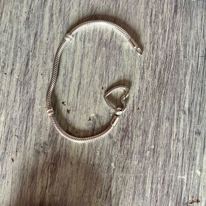 Heart Closure Snake Chain Bracelet